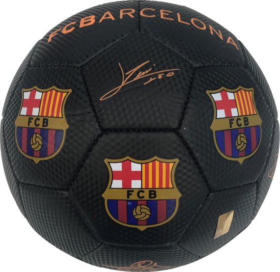 Ballon De Football Officiel FC Barcelone Jaune Fluo - Taille 5 Pour Fans Du Barça