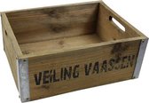 Houten kist 37x29,5x14,5cm 4 stuks - Houten krat - Opbergkist - Opbergkrat - Decoratiekrat - Decoratief - Decoratie - Met handvatten