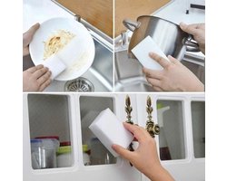 10X Wonderspons - Haal alle vlekken gemakkelijke weg - Schoonmaakspons