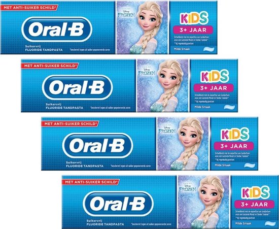 Nysgerrighed Kunstneriske Litteratur Oral-B Kids Frozen Tandpasta 4 x 75 ml | bol.com