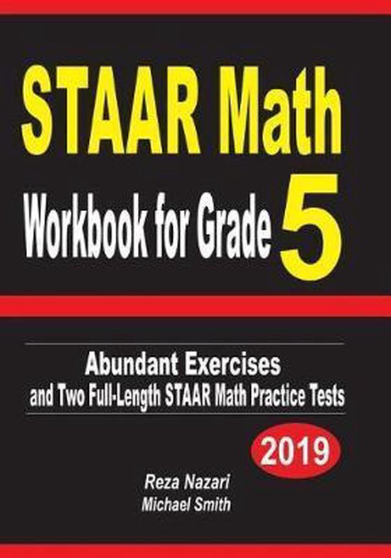 STAAR Math Workbook for Grade 5 - cover