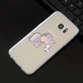 Samsung Galaxy S7 Siliconen hoesje olifantje,konijntje (Schommel)
