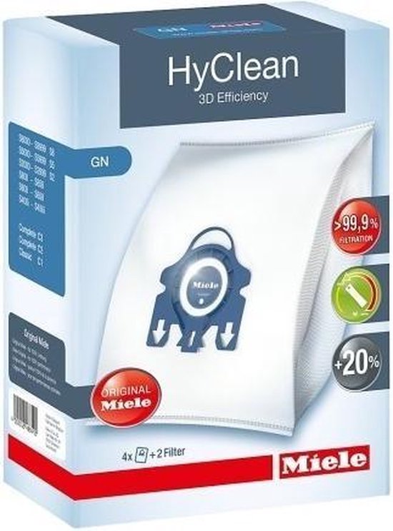 HyClean 3D Efficiency GN - Stofzuigerzakken - 4 stuks