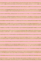 Pink and Gold Stripes Notebook
