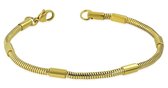 Amanto Armband Eunice Gold - 316L Staal - Slang - 20 cm