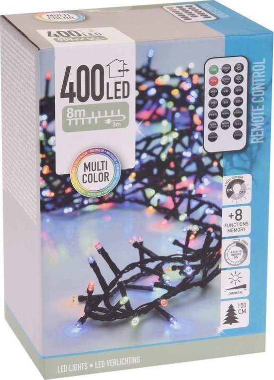 Magnetisch speelgoed Verdragen Kerstverlichting op afstandsbediening gekleurd 400 lampjes -  boomverlichting | bol.com