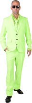 Fluor groene smoking - Kostuum heren - Carnaval kleding mannen maat M