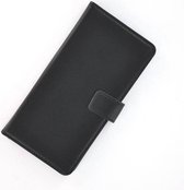 Sony Xperia L1 Cover Pu Leder Wallet Bookcase effen Zwart