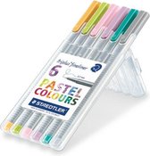 triplus fineliner - Box 6 st pastel colours