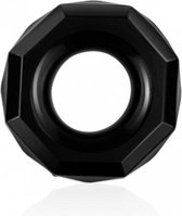 PowerPlus Flexibele Cockring Gehoekt - zwart
