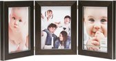 Deknudt Frames fotolijst S41VK3 H3V - bruin - drieluik -  3x 10x15 cm