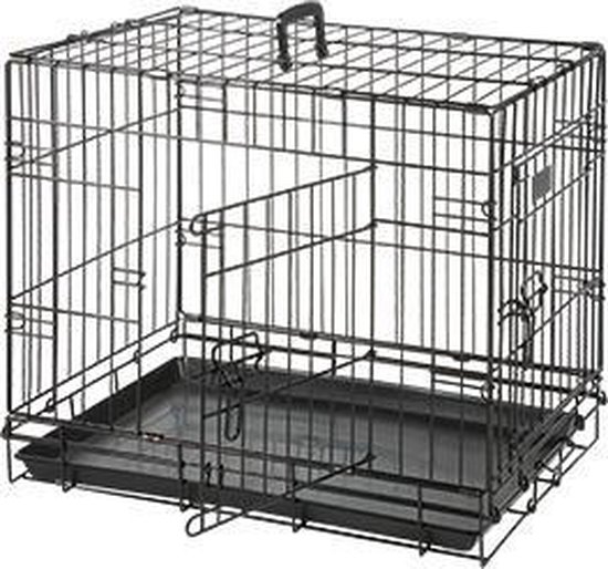 Flamingo Cage pour chien 2 portes 93x57x62 cm noir