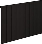 Design radiator horizontaal aluminium mat zwart 60x85cm 999 watt  - Rosano
