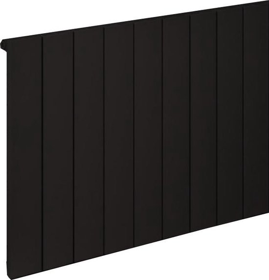 . buitenste Kwaadaardig Design radiator horizontaal aluminium mat zwart 60x85cm 999 watt - Rosano |  bol.com