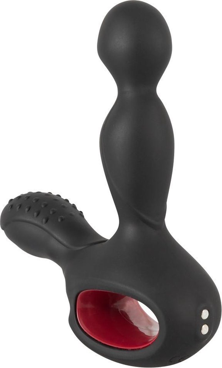 Goedkoopste You2Toys – Siliconen Prostaat Plug met Verschillende Vibratie en Perineum Stimulator Inclusief Afstandsbediening – 14.5 cm – Zwart