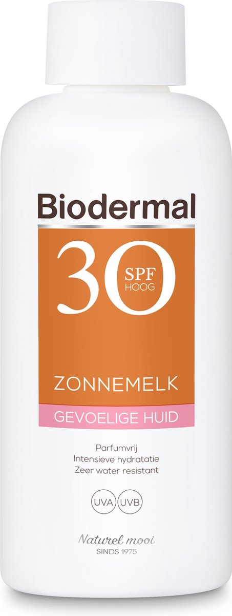 Biodermal Zonnebrand Gevoelige huid - Zonnemelk - SPF 30 - 200ml
