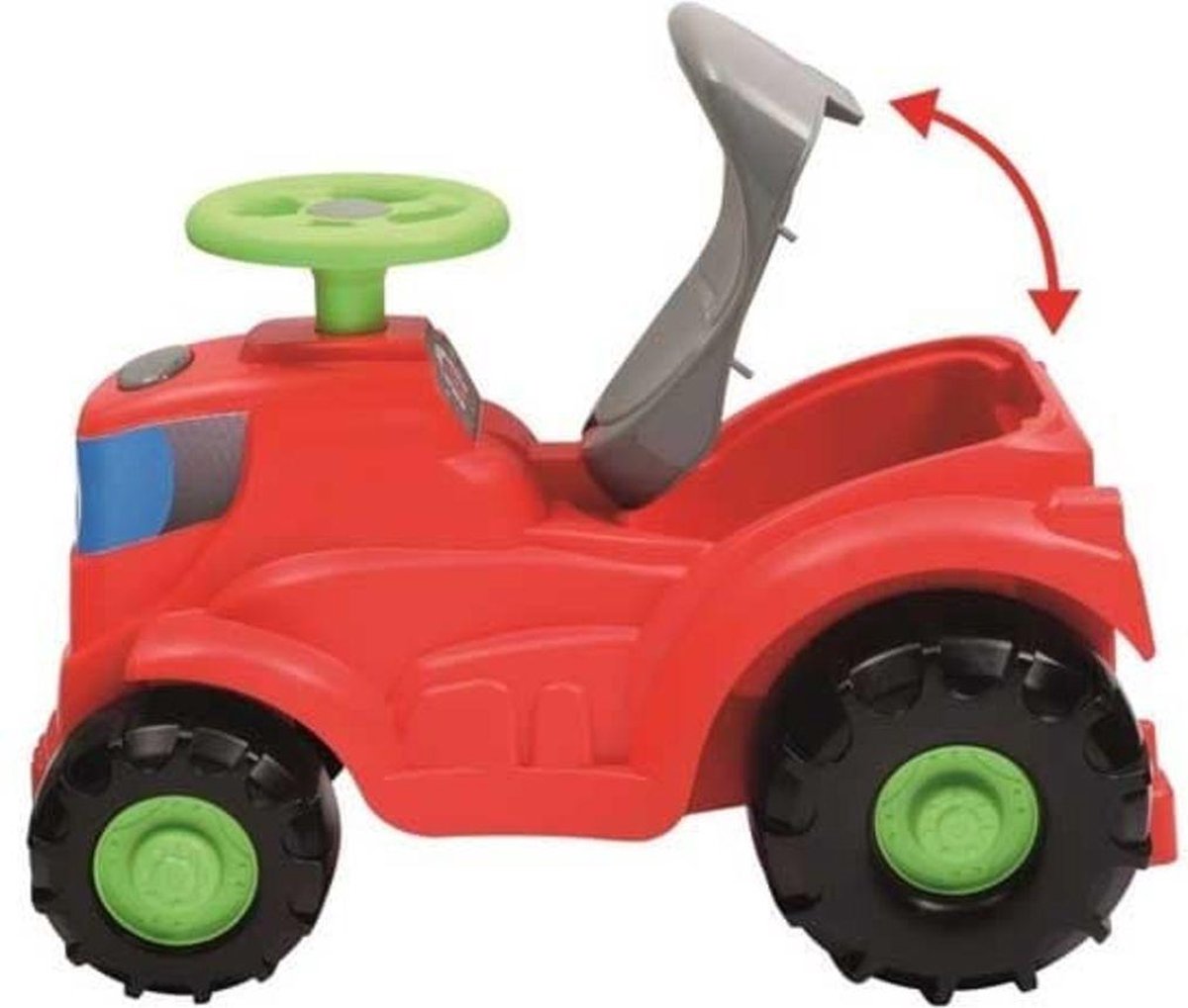 Ecoiffier écoiffier tractor loopwagen met aanhanger 104 x 33 x 54 cm