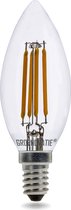 Groenovatie LED bougie lampe à incandescence - 4W - Montage E14 - Extra Wit chaud - 98x35 mm - Dimmable