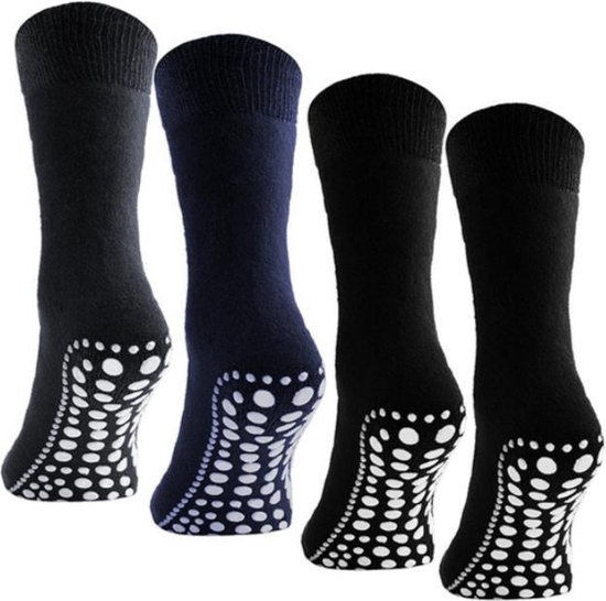 Antislip huissokken set - anti slip sokken - 3 paar - maat 39-42