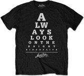 Monty Python Heren Tshirt -XL- Bright Side Eye Test Zwart