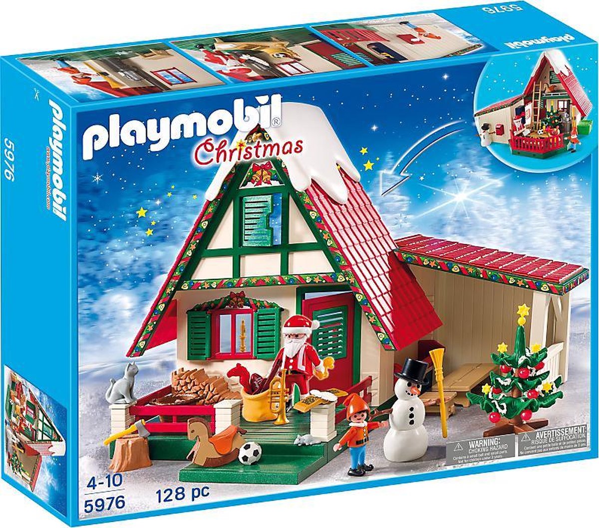 PLAYMOBIL Bij de Kerstman Thuis - 5976 | bol.com