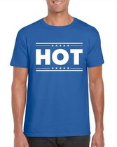 Hot t-shirt blauw heren L