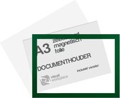Zelfklevend magneet folie A3 (incl. magneetvenster) - Groen