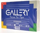 Gallery witte systeemkaarten, ft 10 x 15 cm, geruit 5 mm, pak van 100 stuks