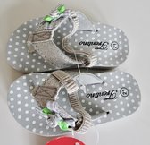 zilverkleurige slippers