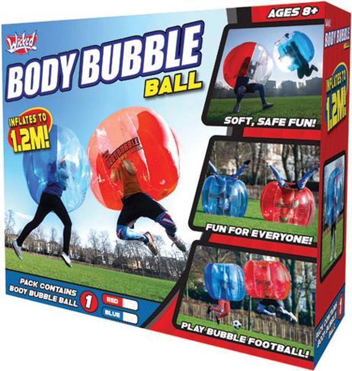 Wicked Body Bubble Ball - Blauw | Games | bol.com