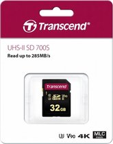 Transcend Premium 700S SDHC-kaart 32 GB Class 10, UHS-II, UHS-Class 3, v90 Video Speed Class