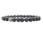 Beaddhism - Armband - Lava - Gosha - 8 mm - 18 cm