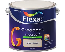 Flexa Creations - Muurverf Extra Mat - Urban Taupe - 2,5 liter