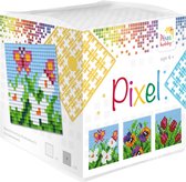 3 x Pixel Kubus - thema Bloem, Paard en Voetballer