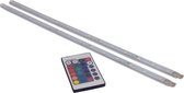 Bande LED PROLIGHT - RGB - 2x40cm - dimmable - avec télécommande