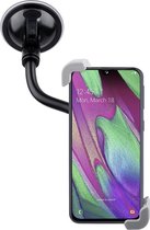 Shop4 - Samsung Galaxy A40 Autohouder Diagonale Klem Autohouder Zwart