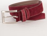 4 CM SUEDE RIEM 0007-9 BORDEAUX MAAT 105