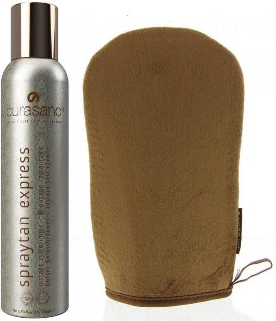 Curasano Spraytan Express Tanning Spray Set + Handschoen - 200 ml