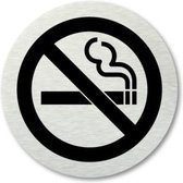 Deurbordje Verboden te Roken – 7cm – WC Bordje – Pictogram