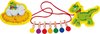 Memo ophanglijn voor tekeningen / kleurplaten "Draken" met knijpers in verschillende kleuren (cadeau idee!)