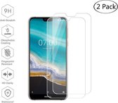 Nokia 7.1 2018 Screen Protector [2-Pack] Tempered Glas Screenprotector