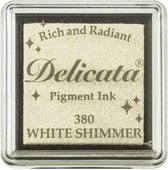 Tsukineko Delicata pigment ink - Small - Wit shimmer