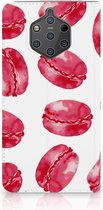 Nokia 9 PureView Standcase Hoesje Design Pink Macarons