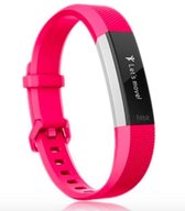 SVH Company Siliconen bandje - Fitbit Alta (HR) - Roze - Large