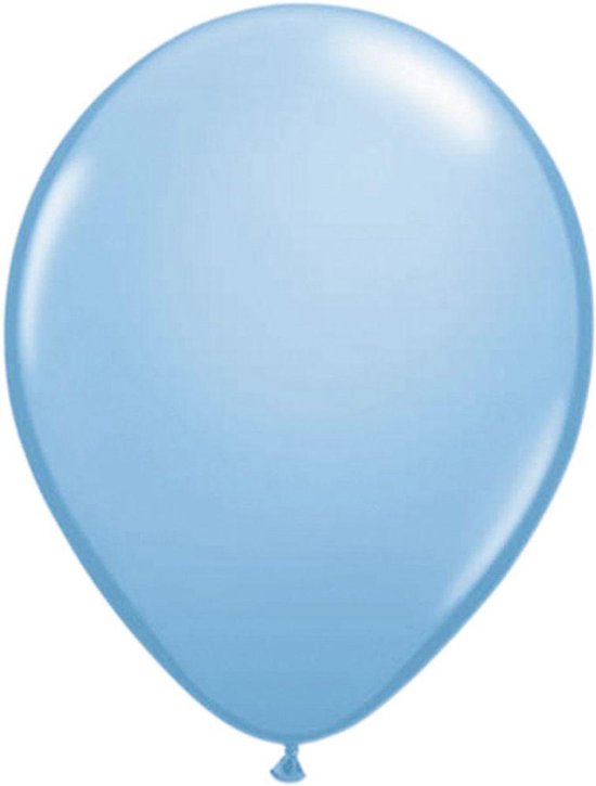 Lichtblauwe ballonnen 13cm 20 stuks