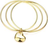 Cilla Jewels Bangle Edelstaal Heart Goudkleurig