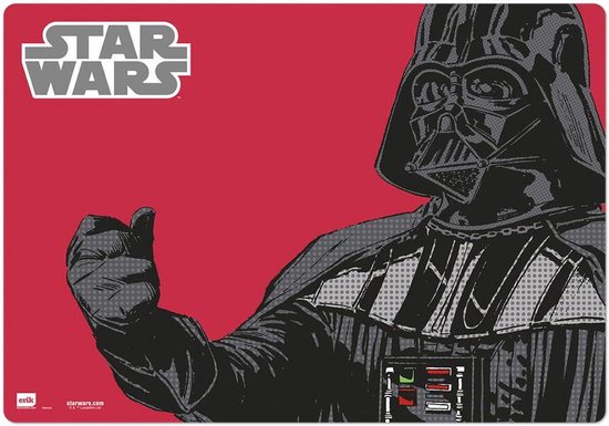 nieuws koffer perspectief Disney Star Wars Bureauonderlegger Star Wars Rood - 34.5 x 49.5 cm - Bureau  Mat -... | bol.com