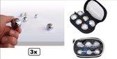 3x Mini jeu de boules 8-delig Donic Schildkröt