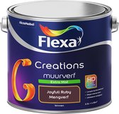 Flexa Creations Muurverf - Extra Mat - Colorfutures 2019 - Joyfull Ruby - 2,5 liter