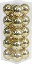 20x Gouden kunststof kerstballen 8 cm - Glans - Onbreekbare plastic kerstballen - Kerstboomversiering Goud